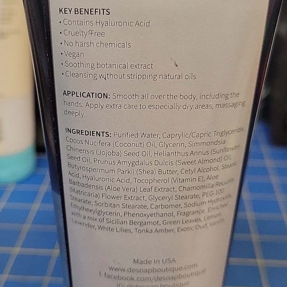 De Soap Boutique Endless Dream Hand & Body Moisturizer - 250ml New Sealed Tube
